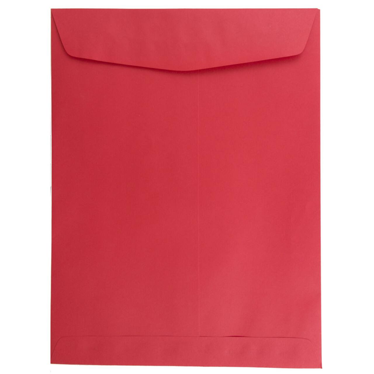 JAM Paper 9" x 12" Red Recycled Open End Envelopes, 25ct.